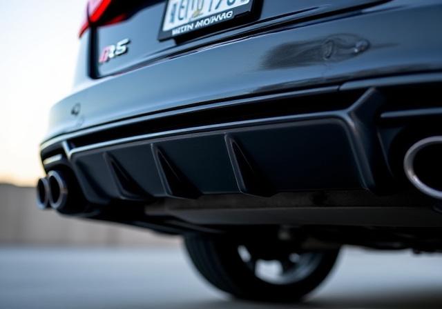 Audi RS6 mit einer massgeschneiderten Titan-Auspuffanlage