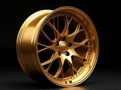 Individuell geschmiedetes Rad in Gold