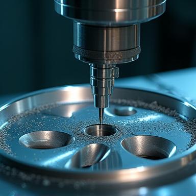 Ein CNC-Fräser bearbeitet ein Schmiederad